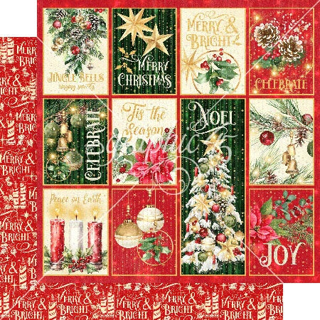 713535PR_9d3c5dae-faf9-4193-b96e-3feb3c8ba4a7 Graphic 45 Merry & Bright CHRISTMAS WONDER 12X12 Scrapbook Paper - Image 1