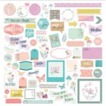 Photoplay WILDFLOWER DREAMS 12”X12” Element Stickers