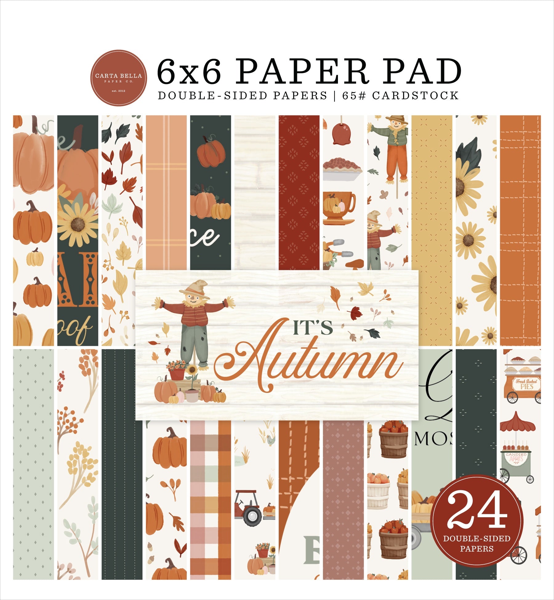 729717PK Carta Bella IT’S AUTUMN 6"X6" Paper Pad - Image 1
