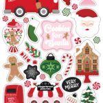 Echo Park SANTA’S CHRISTMAS DELIVERY Chipboard Accents 46pc