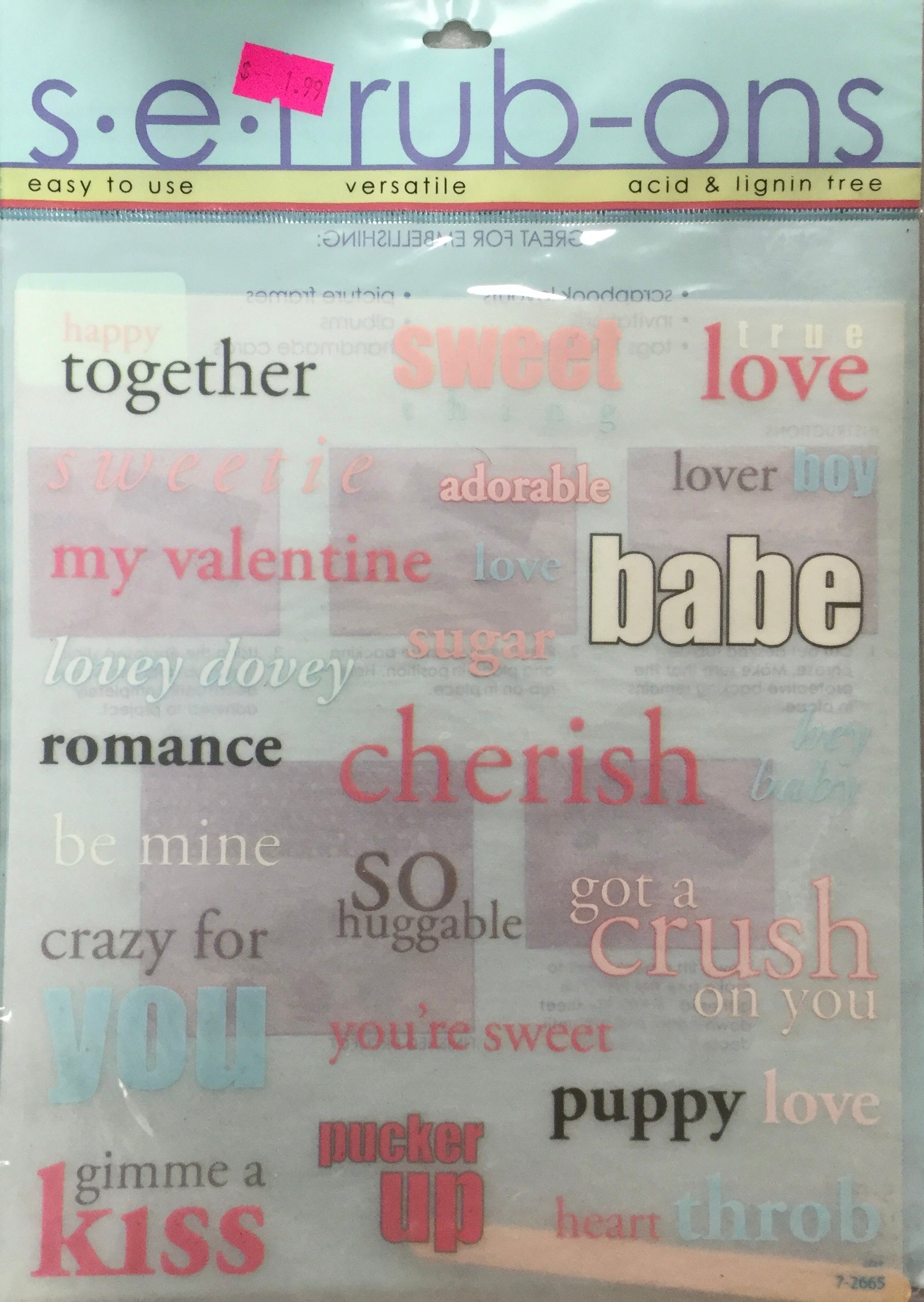 72EFEBEE-9FCA-46FF-A835-8D34F1C6F34C SEI SWEETIE Versatile Rubons - Image 1