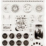 Peter Pauper CELESTIAL Clear Silicone Stamp Set