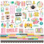 Simple Stories TRUE COLORS 12X12 Cardstock Stickers
