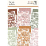 Simple Stories ColorVibe BOHO Alpha Sticker Book