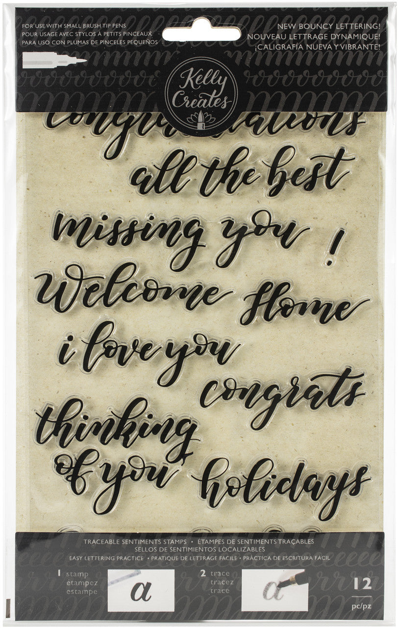 75EA8304-AE74-4512-9D0A-18A24993139A Kelly Creates TRACEABLE SENTIMENTS Stamps 12pc - Image 1