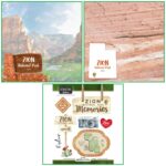 ZION KIT Papers and Stickers Utah National Park 3pc