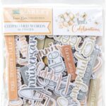 49 and Market LITTLE CELEBRATIONS Chipboard Words 61pc