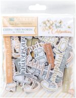 49 and Market LITTLE CELEBRATIONS Chipboard Words 61pc