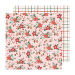 Crate Paper Mittens& Mistletoe HAPPIEST HOLIDAY 12”X12” Scrapbook Paper