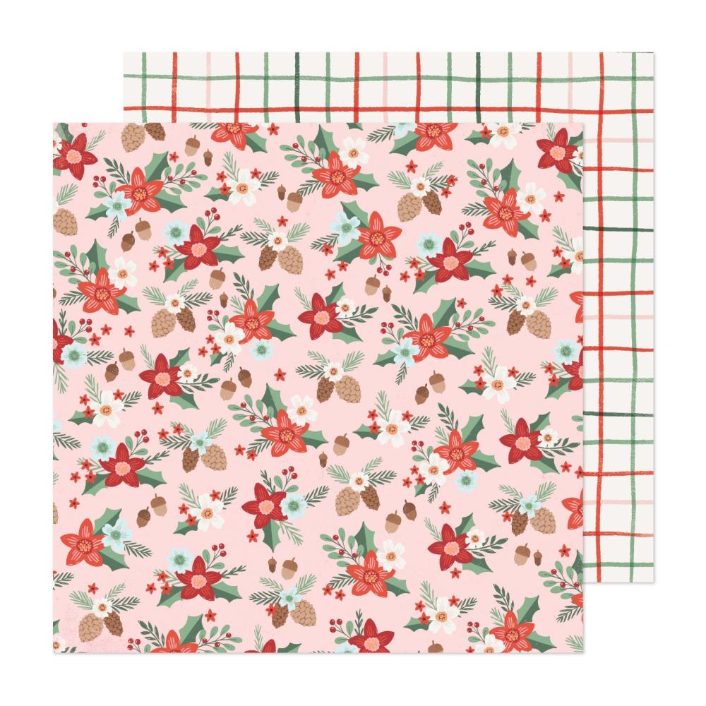 7A9FACAB-6146-4A6E-97E1-0A8DB1608C24 Crate Paper Mittens& Mistletoe HAPPIEST HOLIDAY 12”X12” Scrapbook Paper - Image 1