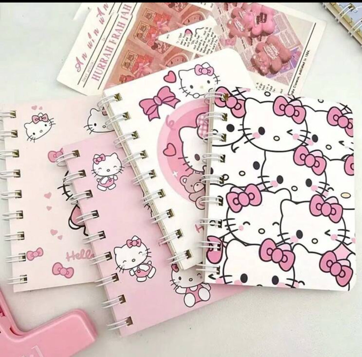 7C65548D-58A5-45C1-AAF8-49F1F3F32F87 Sanrio HELLO KITTY Cartoon Spiral Notebook - Image 1