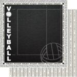 Scrapbook Customs VOLLEYBALL CRAFT 12”X12” Scrapbook Paper
