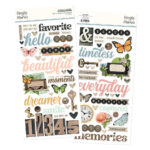 Simple Stories SIMPLE VINTAGE JUNK DRAWER Foam Stickers 72pc
