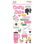 Simple Stories CRAFTY BABE Foam Stickers 38pc