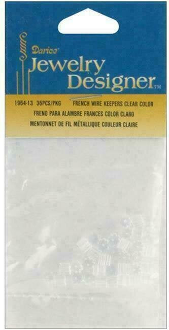 811EE297-5D29-45D6-ADB6-572C828C4E3E Darice Jewelry Designer FRENCH WIRE KEEPERS CLEAR - Image 1