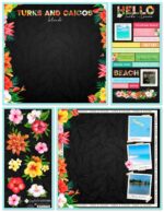 Scrapbooksrus TURKS AND CAICOS 12”X12” Scrapbook Kit