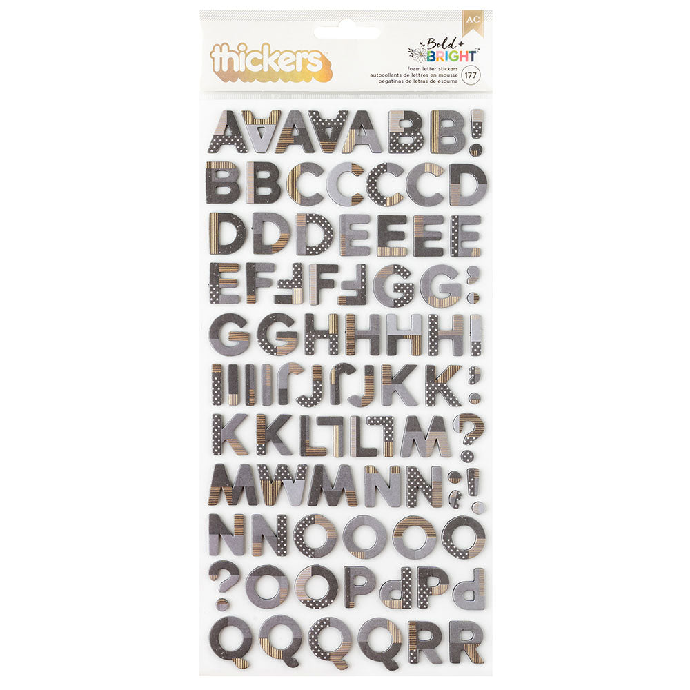 84AA08C5-3F2F-4838-A6DD-A2997D423005 THICKERS Vicki Boutin BOLD & BRIGHT Foam Letter Stickers - Image 1