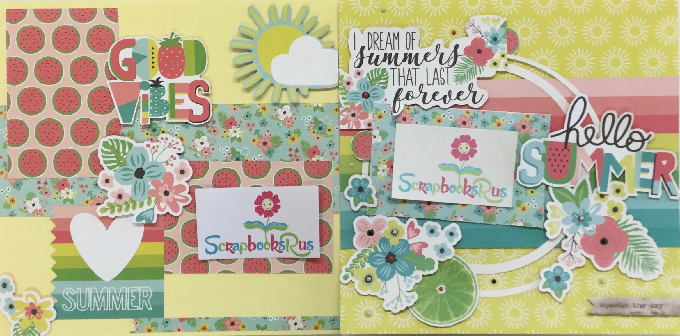 850A9B92-4FE9-48BB-9750-14567BF96B7C Simple Stories HELLO SUMMER Double Layout Page Kit - Image 1
