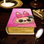 Soft Leather Journal LABUBU Blank Lock Handmade A7