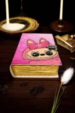 Soft Leather Journal LABUBU Blank Lock Handmade A7