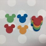 Disney MICKEY MOUSE HEADS 1” Die Cuts 20pc