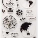 Pink Paislee Paige Evans HORIZON Stamps 20pc