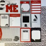 ALL ABOUT ME Newspaper Journal 12"X12" Scrapbook Paper