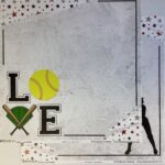 Scrapbooksrus GIRLS LOVE SPORTS 12”X12” Scrapbook Paper