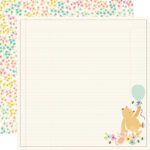 Simple Stories Say Cheese Classic Pooh Baby LITTLE ONE 12”X12” Scrapbook Paper