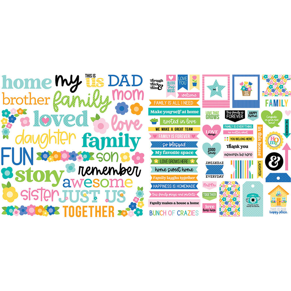 8DAC7C88-B7A0-4F04-94D5-E6377293C3F4 Bella Blvd LOVE GROWS HERE Ephemera Words 84pc - Image 1