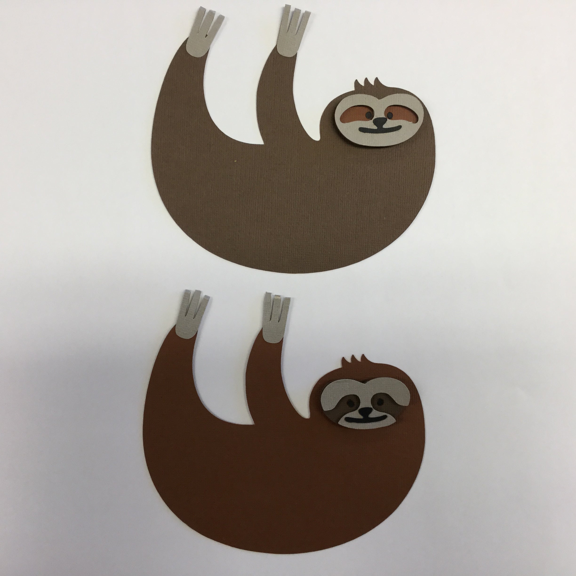 8DC170B5-93C9-40F4-8F9A-10395DBC97B8 SLOTH Zoo Animal Die Cut Embellishment - Image 1