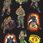 Hasbro American Crafts GI JOE STICKERS 14pc