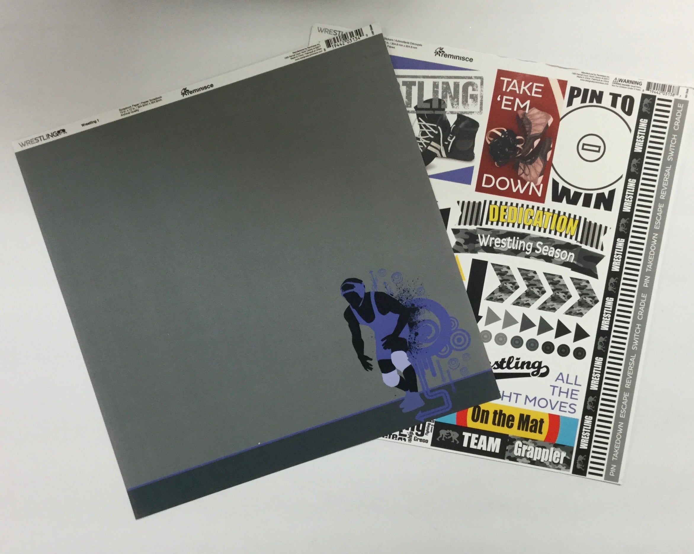 925BCEB6-CA99-46FA-B1C5-B7FE416D1654 Reminisce WRESTLING Paper Pack 2pc - Image 1