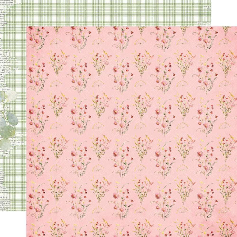 928A72CF-B6BF-406F-9918-9253F260FD7F Simple Stories SIMPLE VINTAGE MEADOW FLOWERS Seeds of Kindness 12”X12” Scrapbook Paper - Image 1