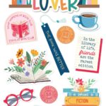 Paper House BOOK LOVER 3D Sticker 12pc