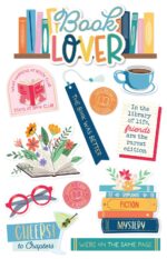 Paper House BOOK LOVER 3D Sticker 12pc