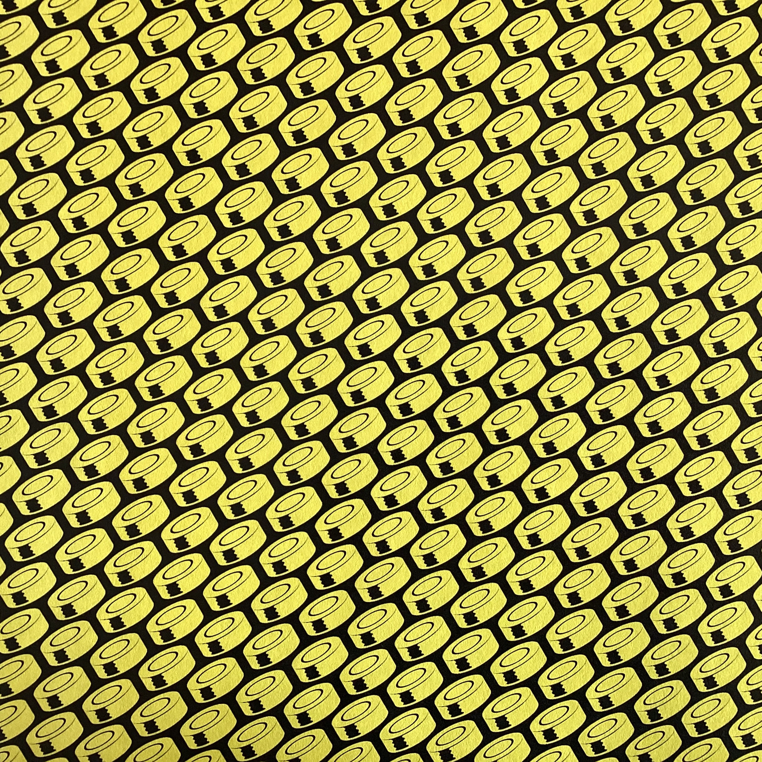 96E071CE-6C9B-46F2-B535-892ED90EAAB6 Scrapbook Customs HOCKEY NEON YELLOW 12"X12" Scrapbook Paper - Image 1