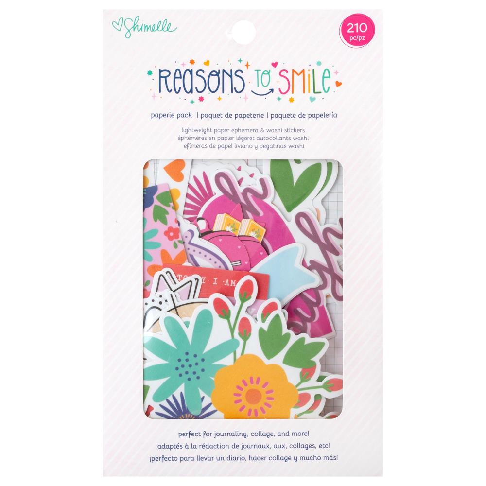 9718BB07-4BF6-492A-AADF-3DE8E2FC37BD Shimelle REASONS TO SMILE Paperie Pack 210pc - Image 1