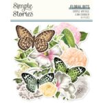 Simple Stories SIMPLE VINTAGE JUNK DRAWER Floral Bits 46pc