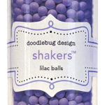 Doodlebug Monochromatic LILAC Balls Shakers