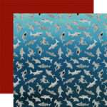Echo Park Pirates Tales SHARK BAIT 12"X12" Cardstock Paper