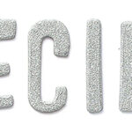 Thickers Pow! CECILY Silver Glitter Chipboard Letter Stickers