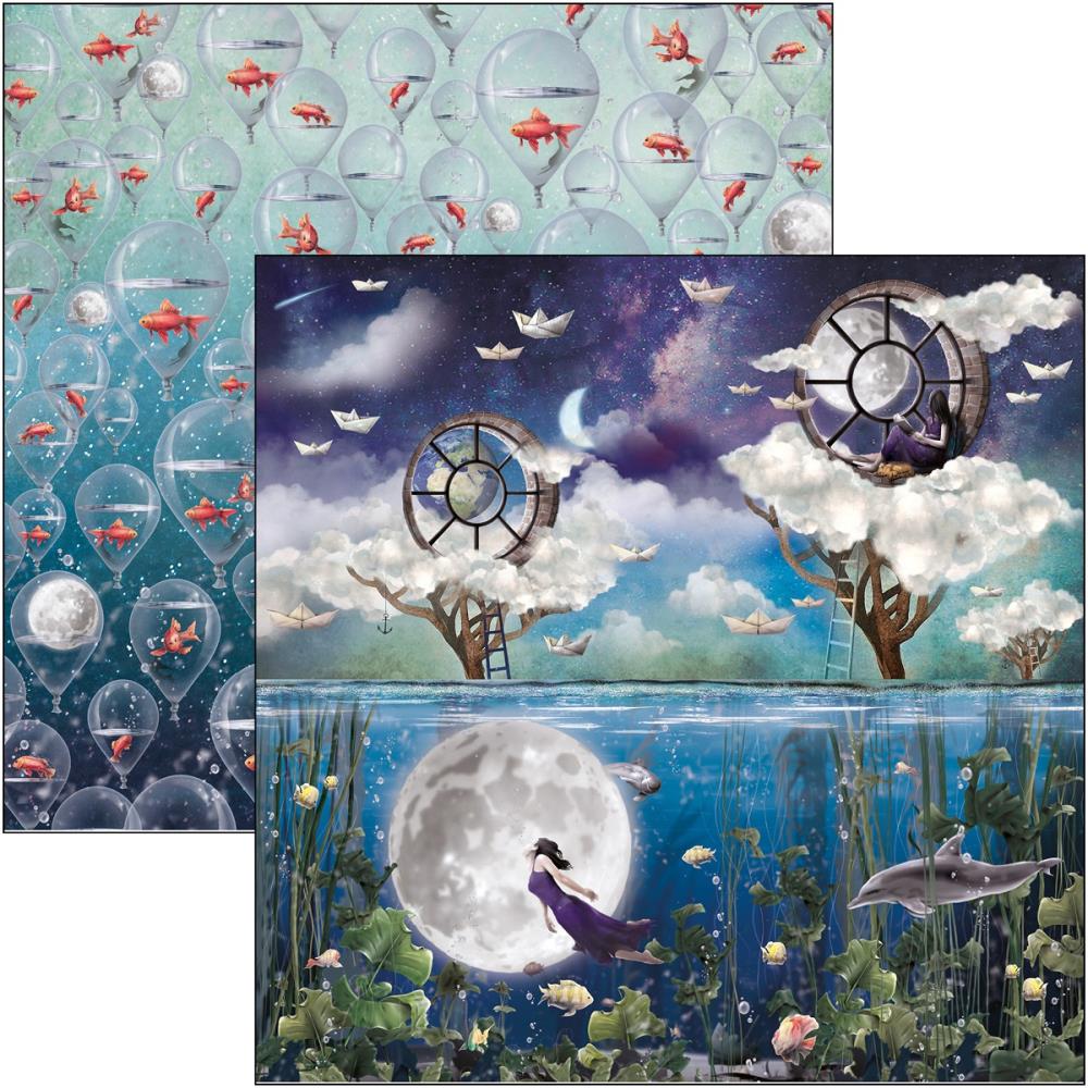 9F4E7702-6F36-4380-A3AA-26E885BD1A05 Ciao Bella Moon and Me UPSIDE DOWN 12x12 Paper - Image 1