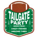 Scrapbook Customs FOOTBALL PARTY Laser DieCut