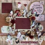 Premade SENDING YOU LOVE 12"X12" Scrapbook Page