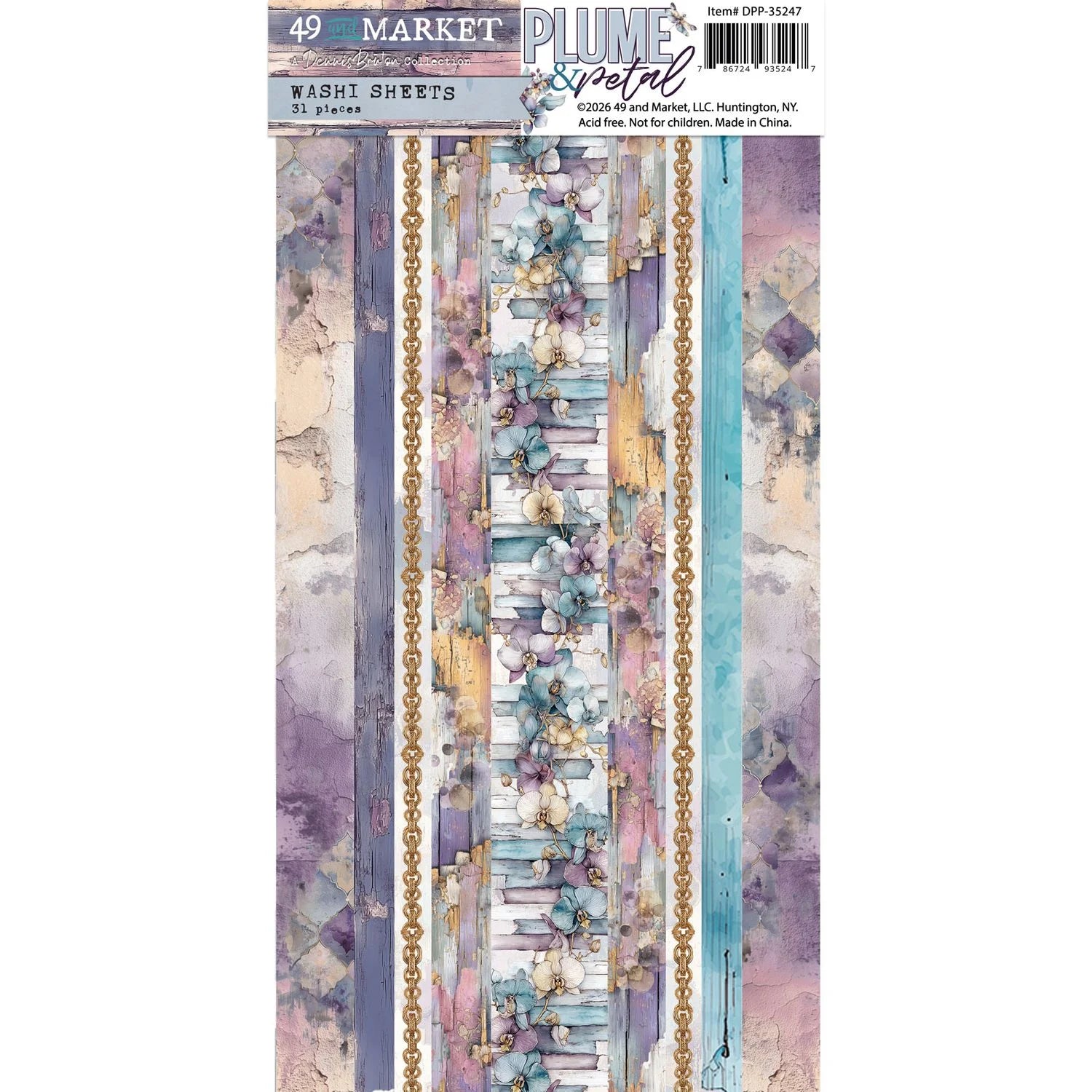 A282329F-A59F-4DAF-A381-57F29DE5E195.jpg 49 and Market PLUME & PETAL Washi Sheets 31pc - Image 1