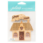 EK Success Jolee’s Boutique JOB HOUSE WOOD EMB Stickers 1pc