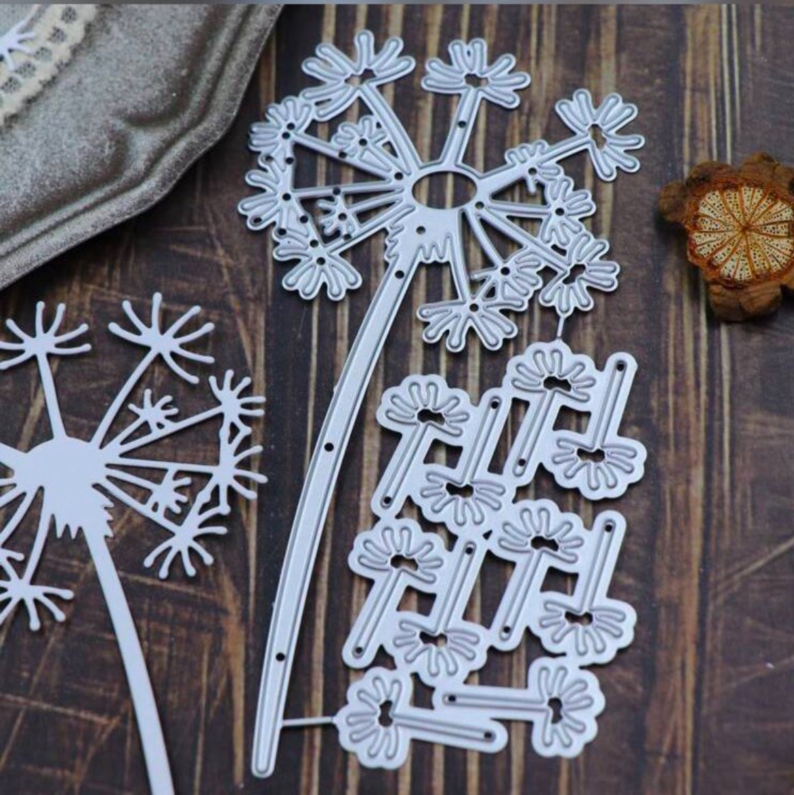 A46227D8-34A8-4B74-9B15-4AFCB2CC78F5 Metal Craft Cutting DANDELION Dies 2pc - Image 1