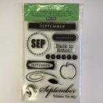 Hero Arts Clear Design SEPTEMBER Acrylic Stamp Set 12pc