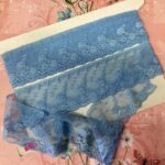 Scrapbooksrus Vintage Lace Country Blue Flower Ribbon Trim